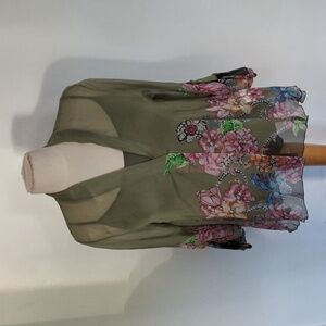Silk blouse w/shell